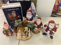 Assorted Ceramic & Resin Christmas Decorations