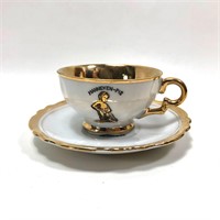 Vintage Manneken-Pis Cup & Saucer