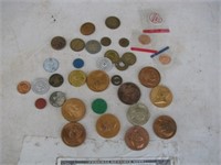 Lot of Assorted Vintage Collector Tokens