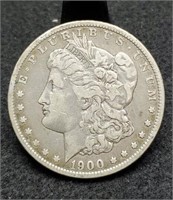 1900-O Morgan Silver Dollar, XF