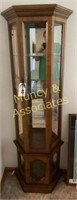 Lighted Display Cabinet with Glass Shelves