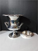 Amazing Silverplate ice/champagne bucket marked