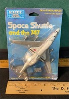 Brand New On Card Ertl Space Shuttle And The 747
