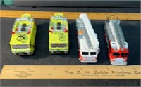 Lot Of 4 Del Prado Model Firetrucks