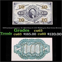 US Fractional Currency 10c Third Issue fr-1255 Was