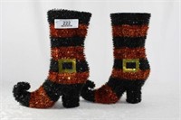 Two Halloween Witch Boots