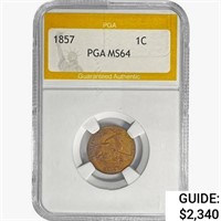 1857 Flying Eagle Cent PGA MS64