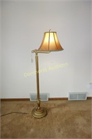 SIDE READING LAMP - CAST BASE W/ MARBLE DISK -