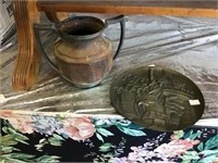 Copper Pot And Tray