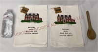 Mud Pie Welcome Back Towels & Wooden Spoon