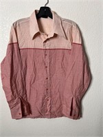 Vintage Men’s Button Up Shirt Striped 80s