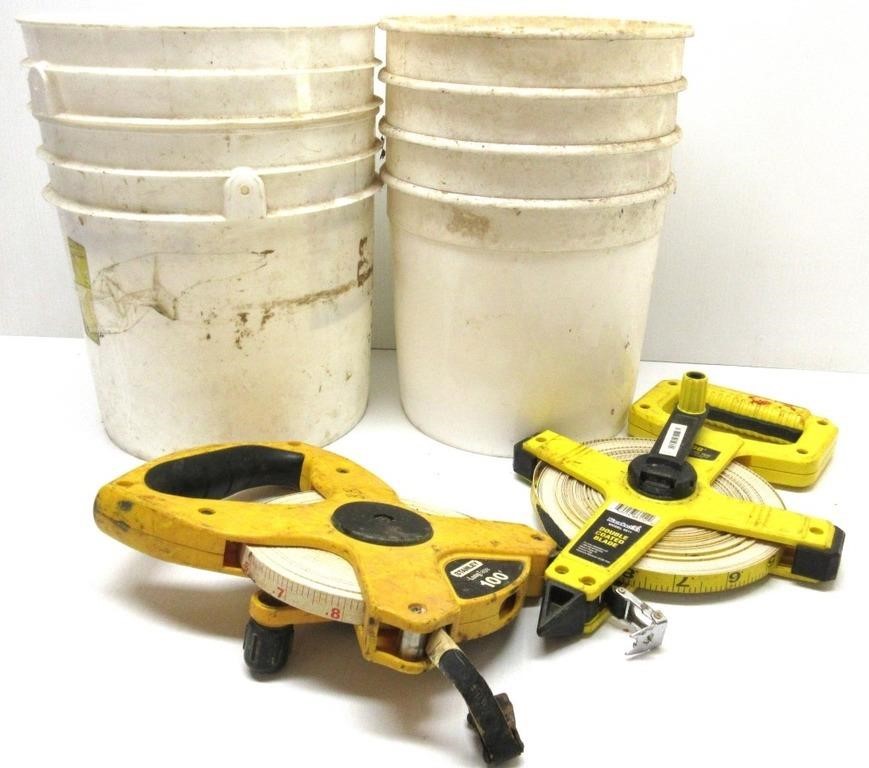 3 Gal Buckets & Measuring Tapes