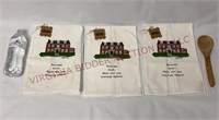 Mud Pie Welcome Back Towels & Wooden Spoon