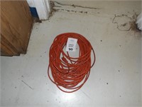 100ft orange 3-prong grounded plug extension cord