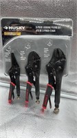 New 3pc locking pliers set