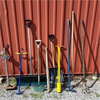 Garden tools! Including rake, hand cultivator,