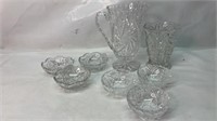 Crystal Vase & Bowls Lot