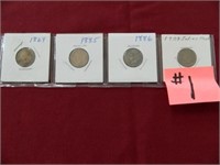 1864, 1885, 1886, 1903 Indian Cents
