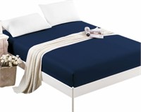 WF6943  CCDD HOME FASHION Twin Fitted Sheet Navy