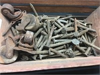 Lot of BUNCHES of Antique Rail Road Numbered Nails