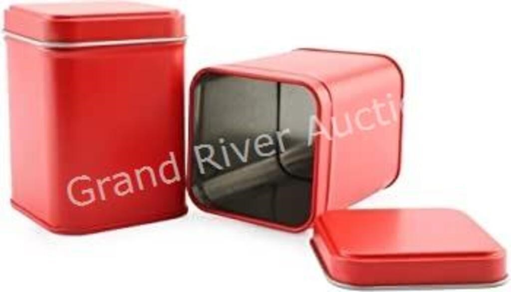 Case of Metal Tins 12-Pack Red