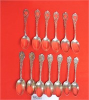 Late 1800s Sterling Silver Spoon Lot