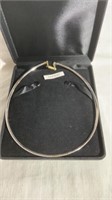 Silver/Gold Choker  Necklace  (18 in)