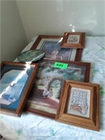 LOT OF HOME INTERIOR FRAMED PRINTS- PICTURES
