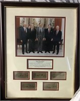 RARE 5 Presidents PHOTO W/ signatures $500+ value