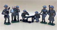 Cast Iron Soldiers Set of 6 Toy Soldiers