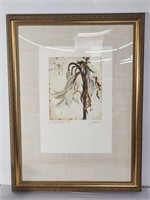 Hand signed Jardine Lily of the Nile etching