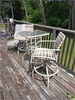 PATIO SET AND  CHAIR