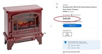 11 - FAUX WOOD STOVE / SPACE HEATER