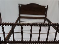 Antique Mahogany Headboard, Footboard & Rails