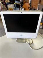 iMac computer with cord - cracked corner