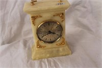 MARBLE MANTEL CLOCK MADE IN ENGLAND