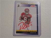 DEVONTA SMITH SIGNED ROOKIE CARD WITH COA