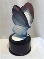 Fenton "Butterfly" Purple Art Slag Glass Figure