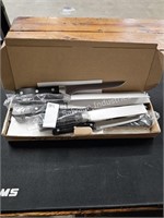 14pc stainless steel knife set (display area)