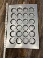 Large Heavy AMCO Bakeware 24-Cup Muffin Pan