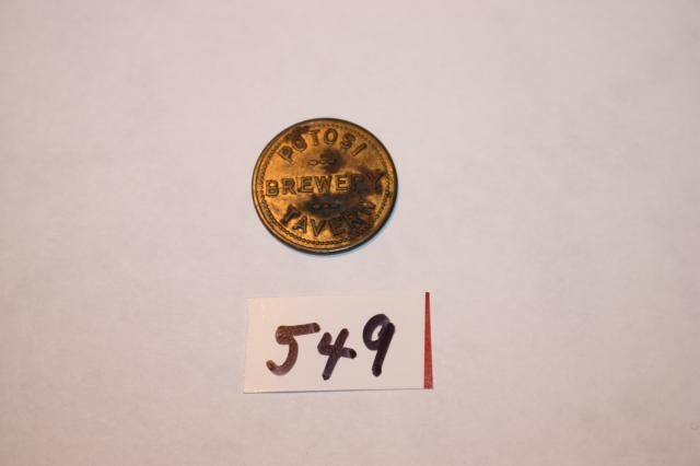 Potosi Brewing Co. Brown Colored Beer Token - Good