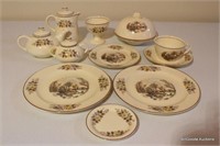 10 Pc Lot - Transferware Tea set