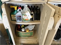 CONTENTS OF GARAGE CABINET
