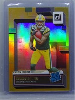 Romeo Doubs 2022 Donruss Gold Rookie