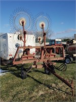 Otma Italy V Hay Rake - 8-Wheel - Built Well