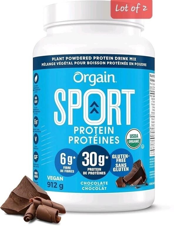 As-Is LOT OF 2 Orgain Nutrition Organic Sport Prot