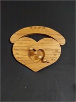 Wooden Heart Shaped Door Chime