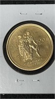 1976 Canadian Olympic 100 Dollar Gold Coin