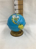 J. Chein Tin Litho Globe Bank, 4 1/2”T