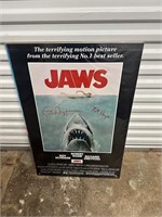 SIGNED RICHARD DREYFUSS JAWS POSTER